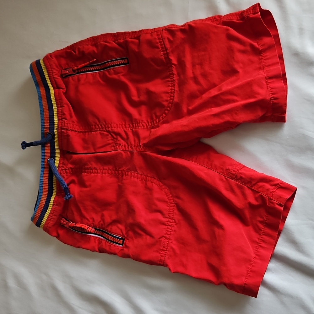Mini Boden Boys Red Cotton Shorts Size 9